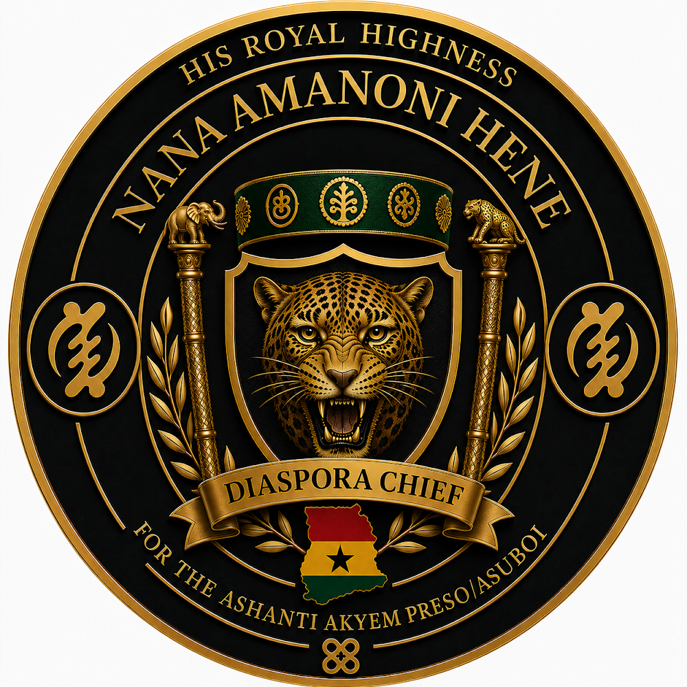 Official Seal of Nana Amanoni Hene I — Diaspora Chief
